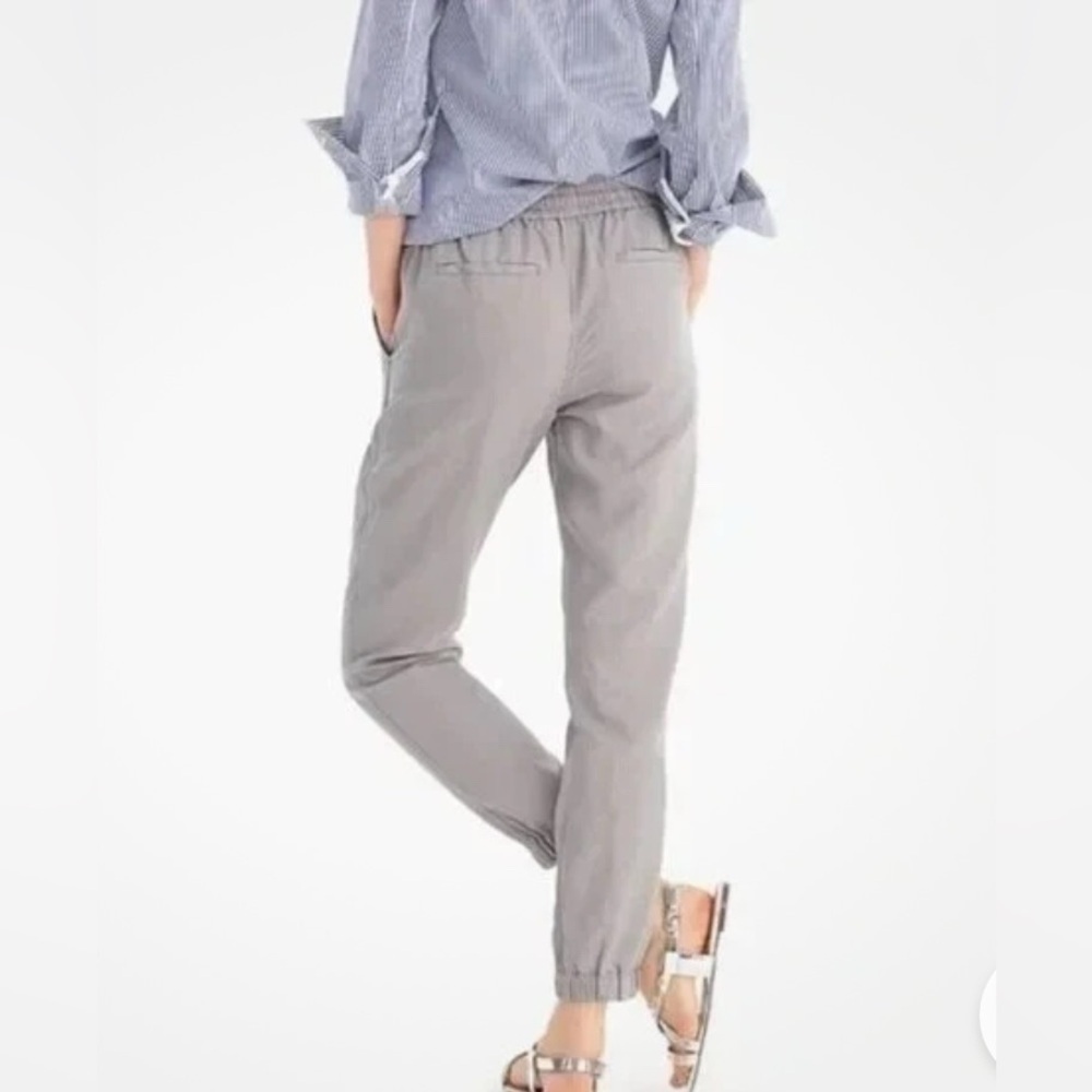J Crew Point Sur Jogger Pants Linen Blend Size 2 - Picture 6 of 11